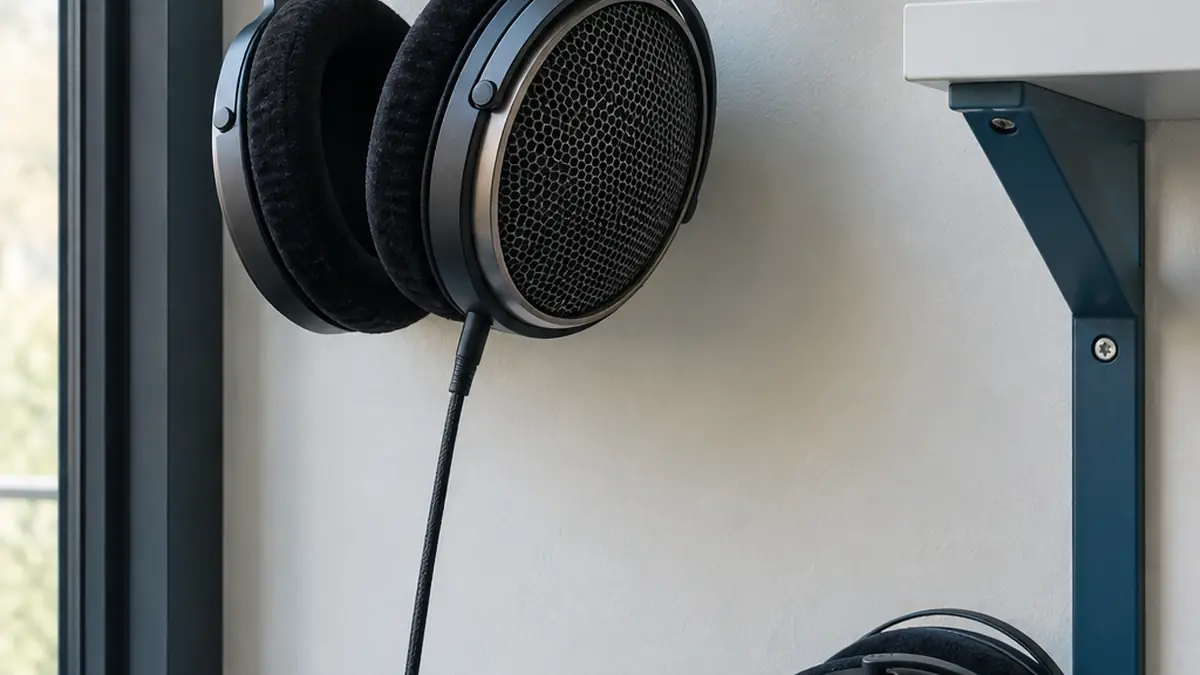 Plan coté d'un casque ouvert, avec la grille des coques et la courbe de l'arceau