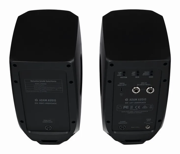 ADAM Audio D3V Black, vue de profil, photo 4