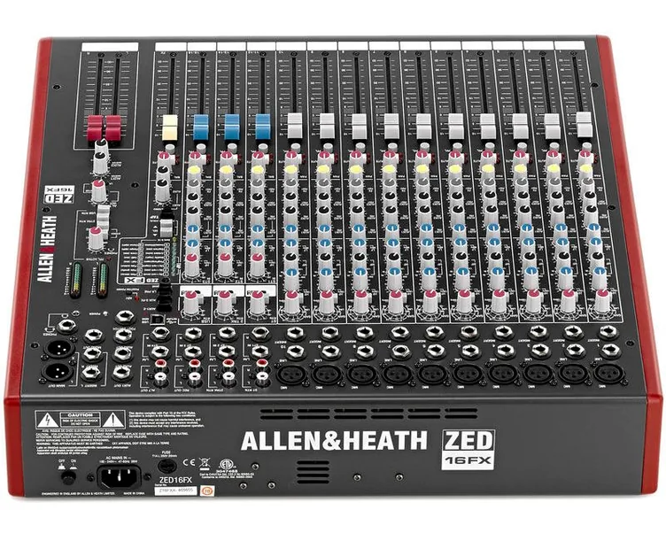 Allen & Heath ZED-16FX, potentiomètres, photo 4