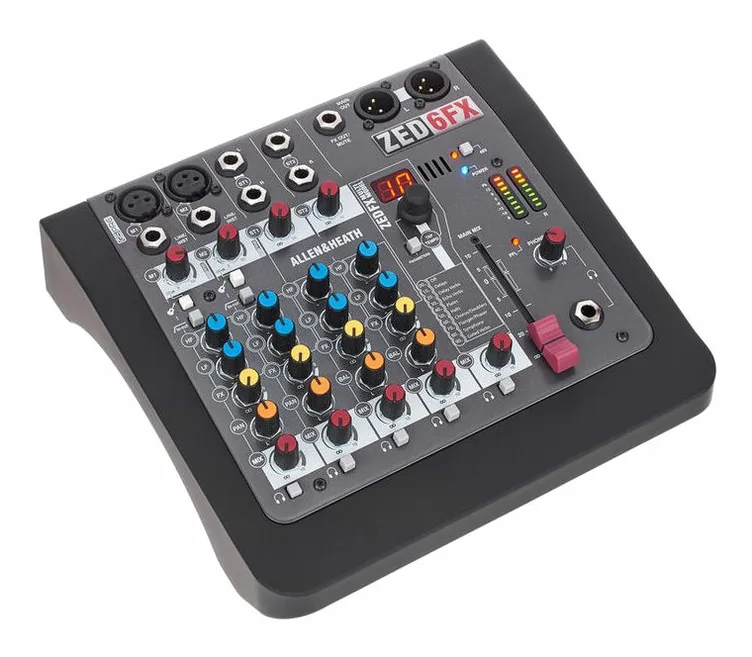 Allen & Heath ZED-6 FX, potentiomètres, photo 3
