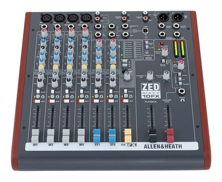 Allen & Heath ZED60-10FX, vue de profil, photo 2