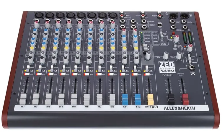 Allen & Heath ZED60-14FX, vue de dessus, photo 2