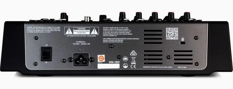 Allen & Heath ZEDi-10 FX, potentiomètres, photo 4