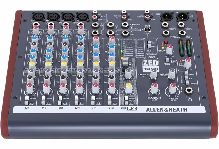 Allen & Heath ZED-10FX, face arrière, photo 2
