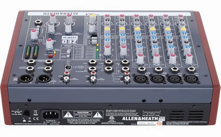 Allen & Heath ZED-10FX, potentiomètres, photo 4