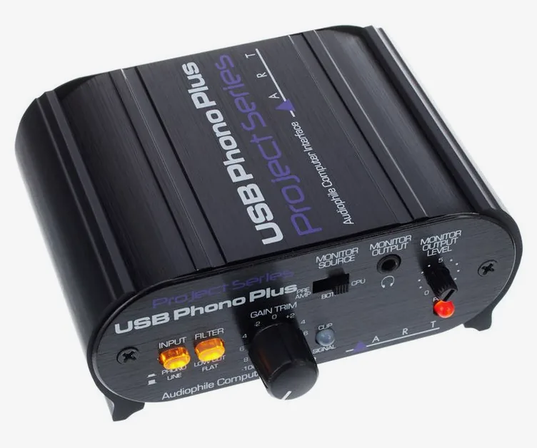 ART USB Phono Plus PS, boutons et voyants, photo 3