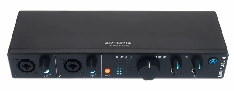 Arturia MiniFuse 4 Black, vue de dessus, photo 2