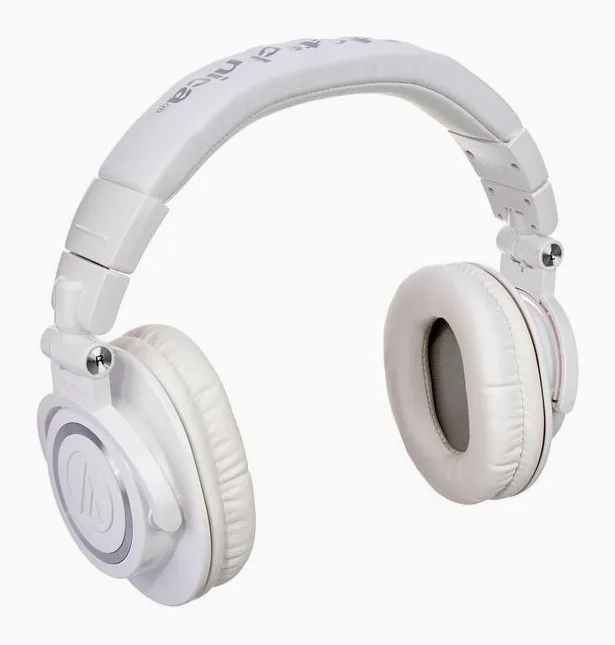 Audio-Technica ATH-M50XWH, coques et arceau, photo 2