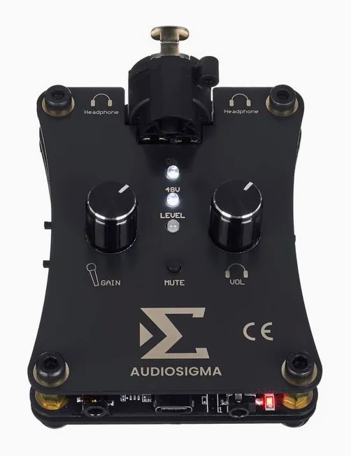 Audiosigma MikeHero DSP, boutons et voyants, photo 2