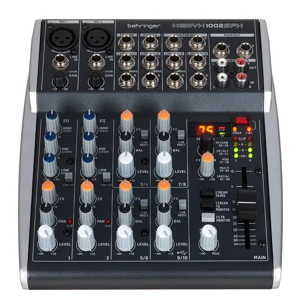 Behringer Xenyx 1002SFX, vue de profil, photo 2