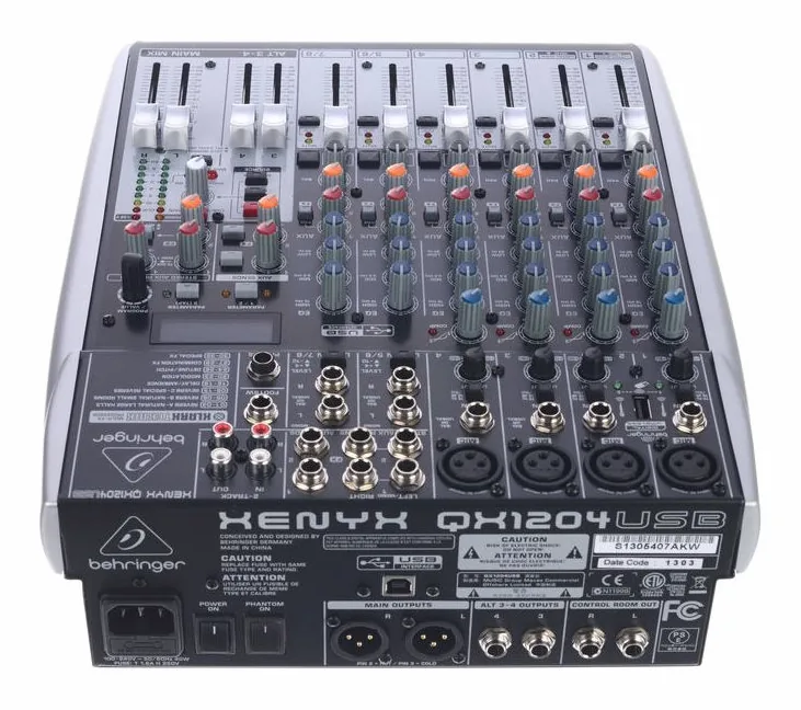 Behringer Xenyx QX1204USB, potentiomètres, photo 3