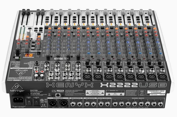 Behringer Xenyx X2222USB, vue de profil, photo 4