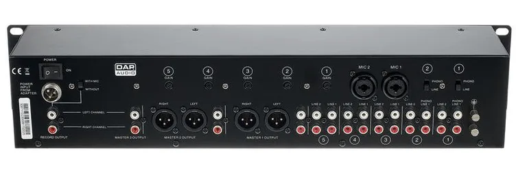 DAP-Audio IMIX-7.1, face avant et faders, photo 4