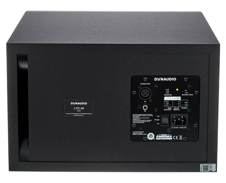 Dynaudio LYD-48 Black Right, vue de profil, photo 4
