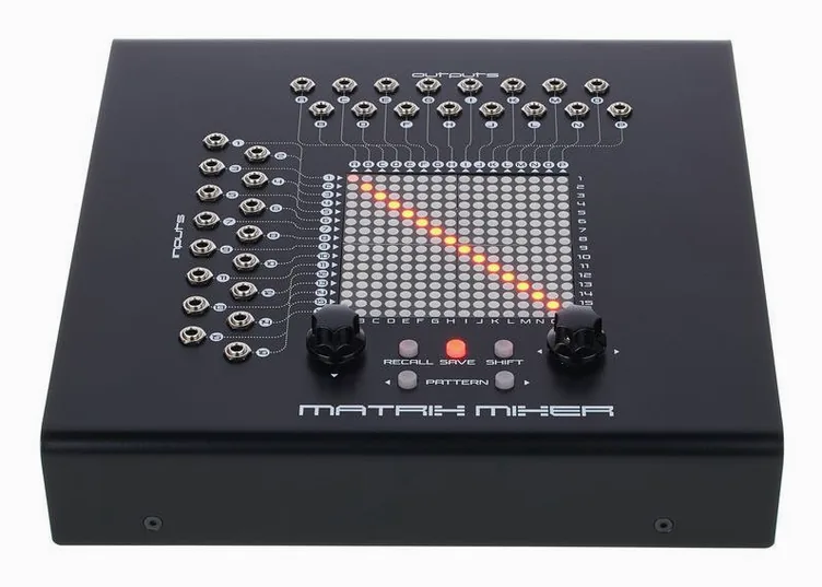 Erica Synths Matrix Mixer, potentiomètres, photo 2
