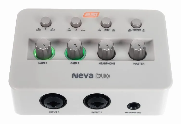 ESI Neva Duo, face arrière et connectique, photo 2