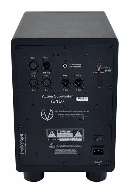 EVE Audio TS107, face arrière, photo 4