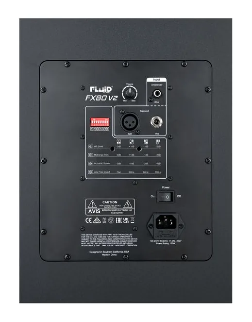 Fluid Audio FX80 V2, vue de trois quarts, photo 4