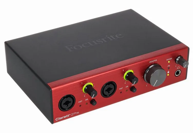 Focusrite Clarett+ 2Pre, face arrière et connectique, photo 3