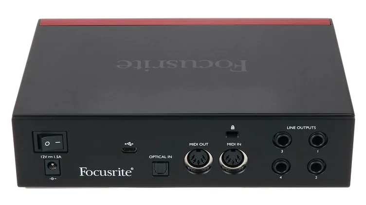Focusrite Clarett+ 2Pre, boutons et voyants, photo 4
