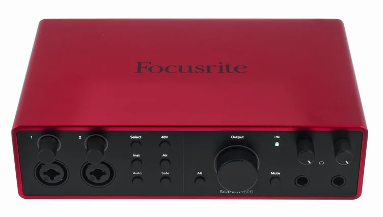 Focusrite Scarlett 16i16 4th Gen, face avant, photo 2