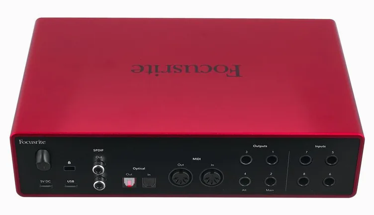 Focusrite Scarlett 18i16 4th Gen, vue de dessus, photo 4