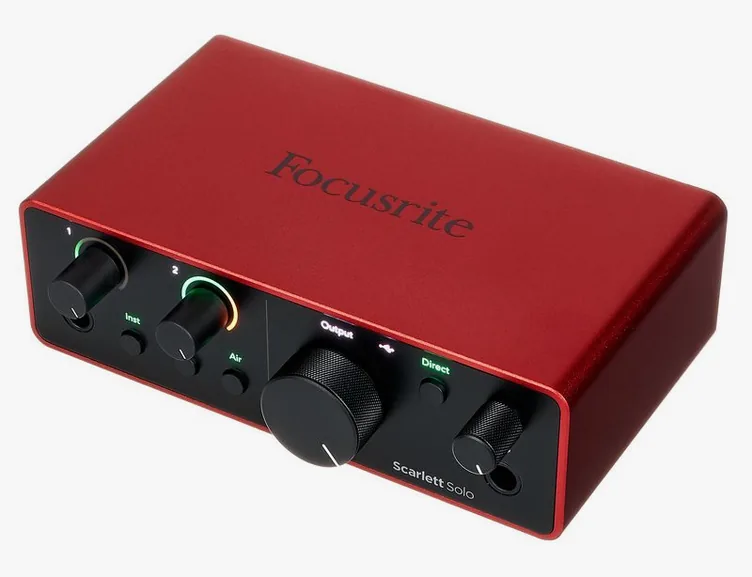Focusrite Scarlett Solo Studio 4th Gen., face avant, photo 2