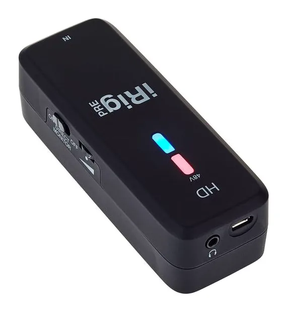 IK Multimedia iRig Pre HD, boutons et voyants, photo 3