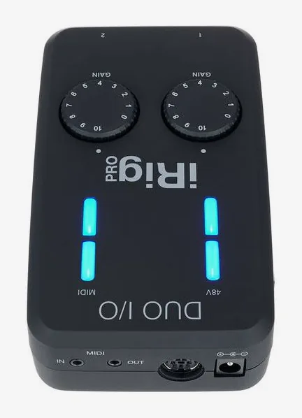 IK Multimedia iRig Pro Duo I/O, boutons et voyants, photo 4