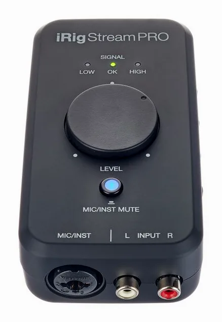 IK Multimedia iRig Stream Pro, boutons et voyants, photo 2
