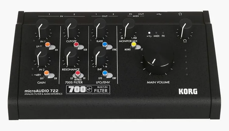 Korg microAUDIO 722, vue de profil, photo 2