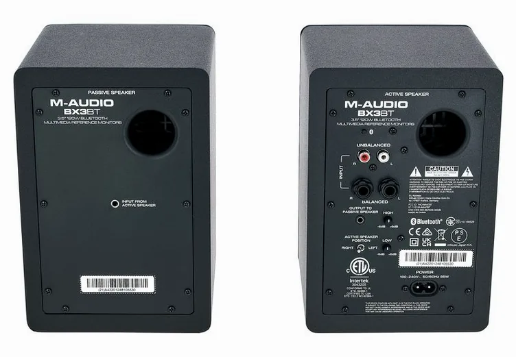 M-Audio BX3BT, face arrière, photo 4