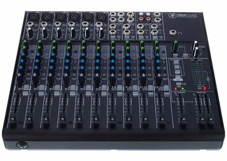 Mackie 1402 VLZ4, face avant et faders, photo 2