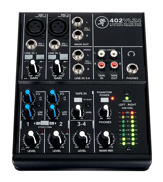 Mackie 402 VLZ4, vue de dessus, photo 2