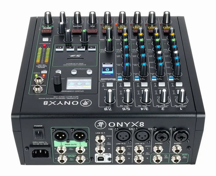 Mackie Onyx8, potentiomètres, photo 4