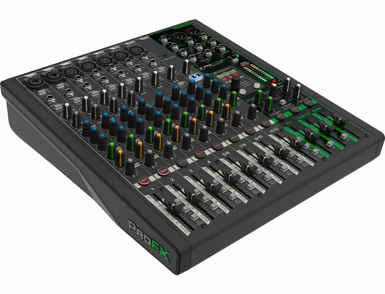 Mackie ProFX12v3+, face avant et faders, photo 3