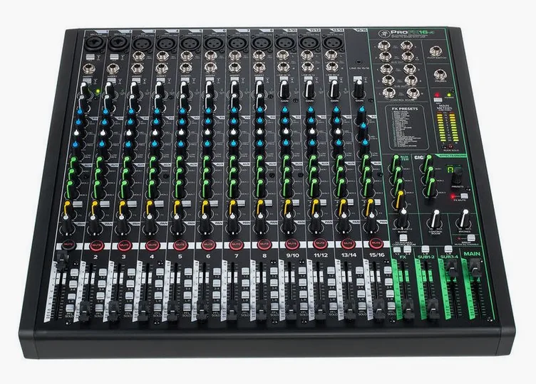 Mackie ProFX16v3, vue de dessus, photo 2