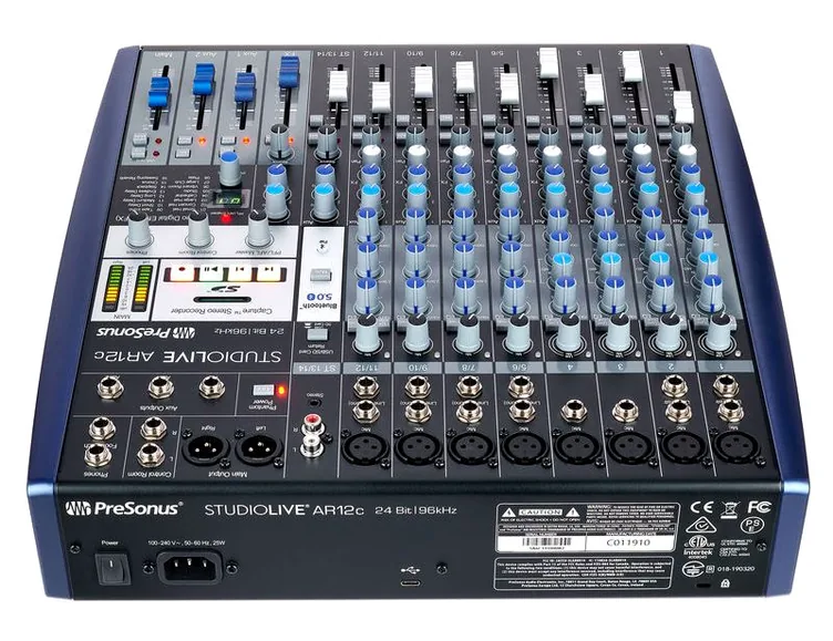 Presonus StudioLive AR12c, potentiomètres, photo 4