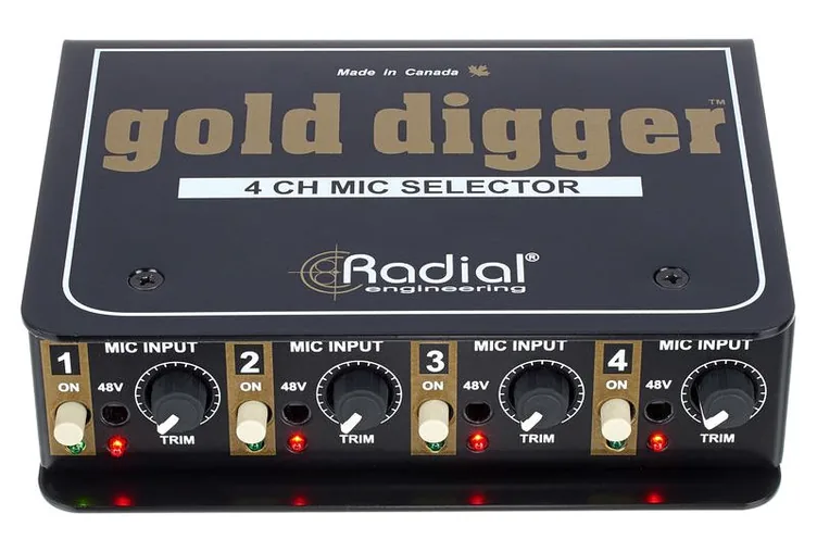 Radial Engineering Gold Digger, vue de trois quarts, photo 2