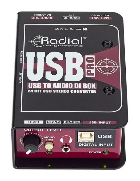 Radial Engineering USB-Pro, vue de trois quarts, photo 2