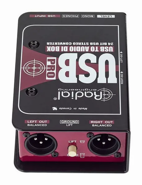 Radial Engineering USB-Pro, boutons et voyants, photo 4