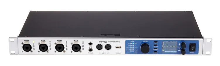 RME Fireface UFX III, boutons et voyants, photo 2