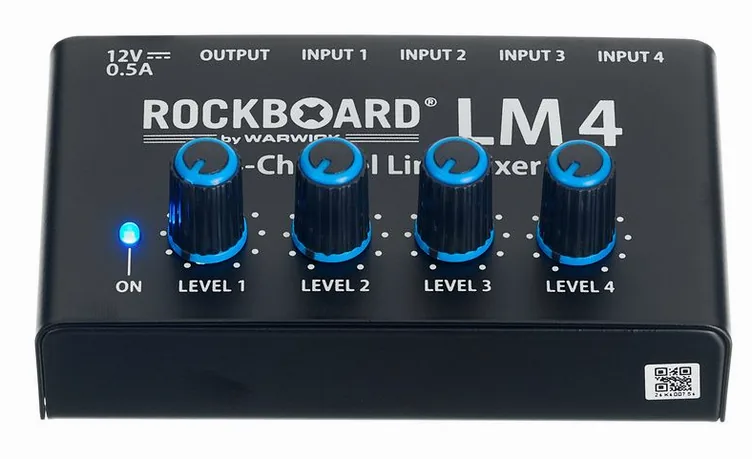 Rockboard LM 4 4-Channel Line Mixer, vue de trois quarts, photo 2