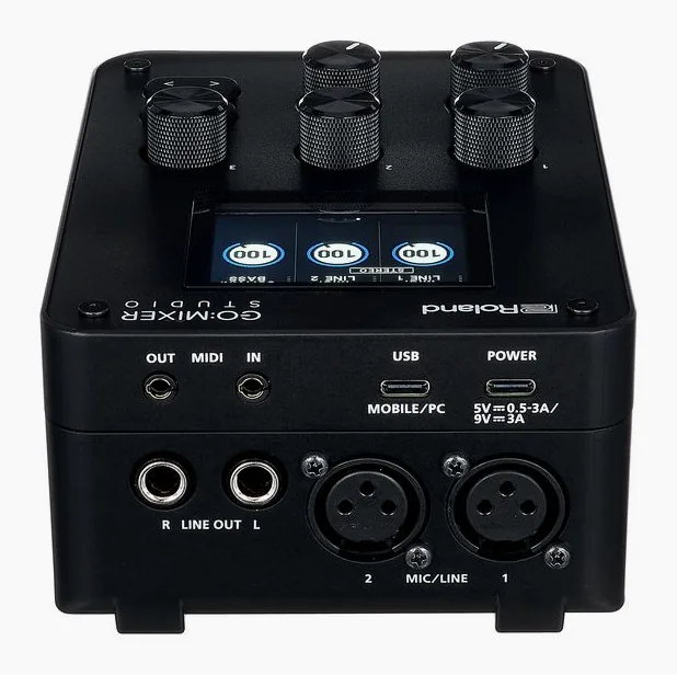 Roland GO:MIXER Studio, potentiomètres, photo 4