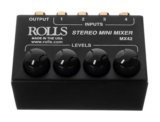 Rolls MX 42, face avant et faders, photo 2