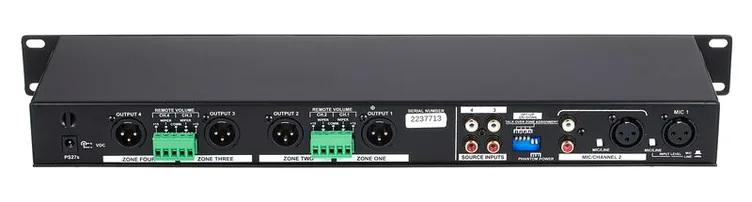 Rolls RM 424, face avant et faders, photo 3