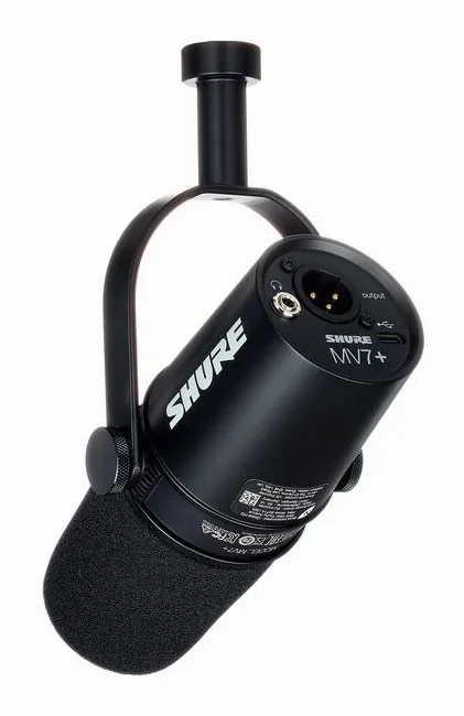 Shure MV7 Plus, vue de dessus, photo 3