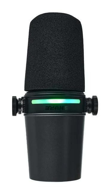 Shure MV7i, vue de profil, photo 2