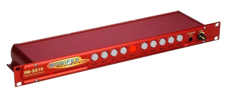 Sonifex Redbox RB-SS10, face avant et faders, photo 2