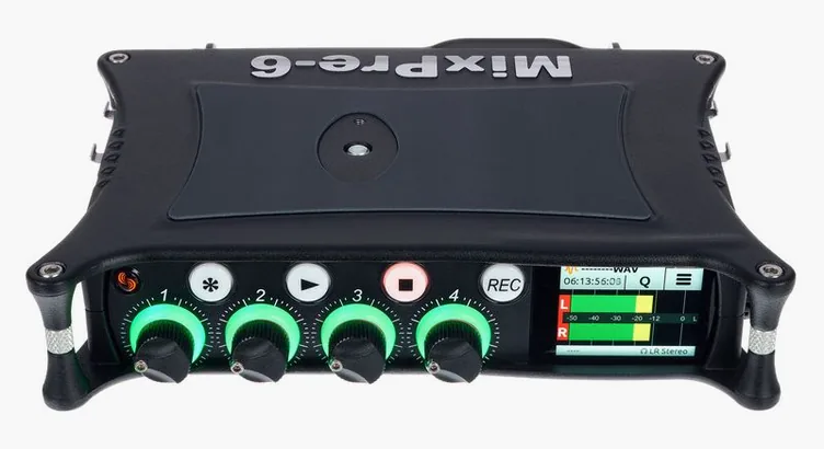 Sound Devices MixPre-6 II, boutons et voyants, photo 2